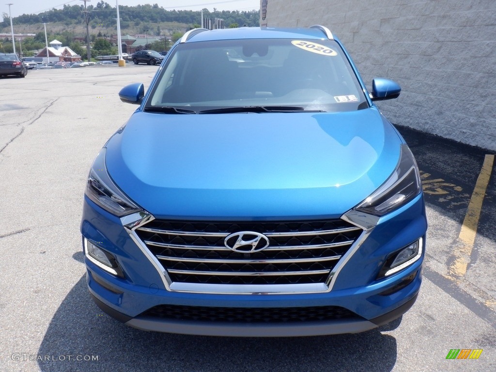 2020 Tucson Limited AWD - Aqua Blue / Black photo #3