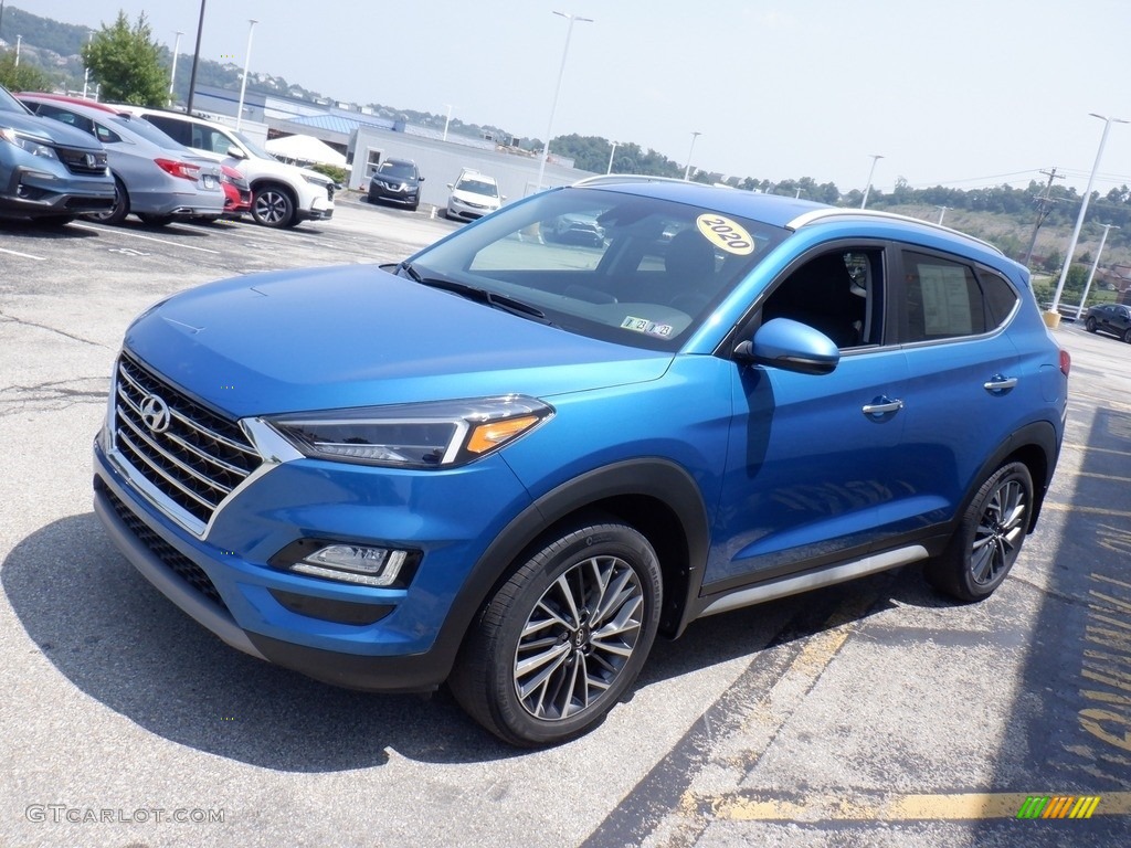 2020 Tucson Limited AWD - Aqua Blue / Black photo #4