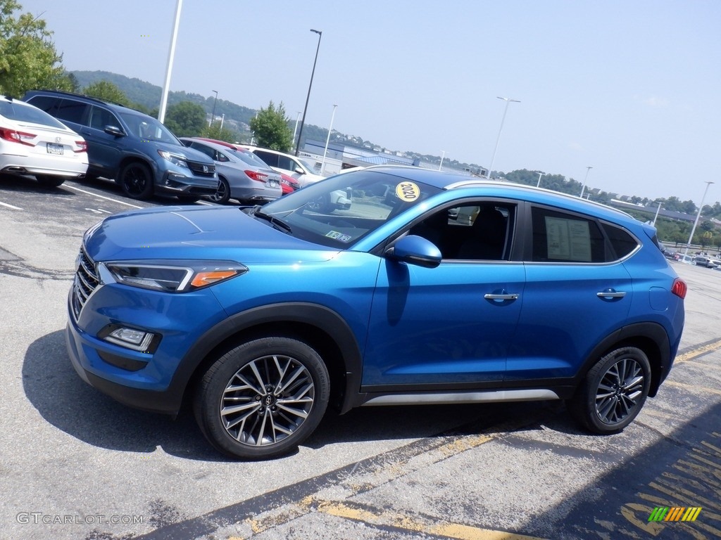 2020 Tucson Limited AWD - Aqua Blue / Black photo #5