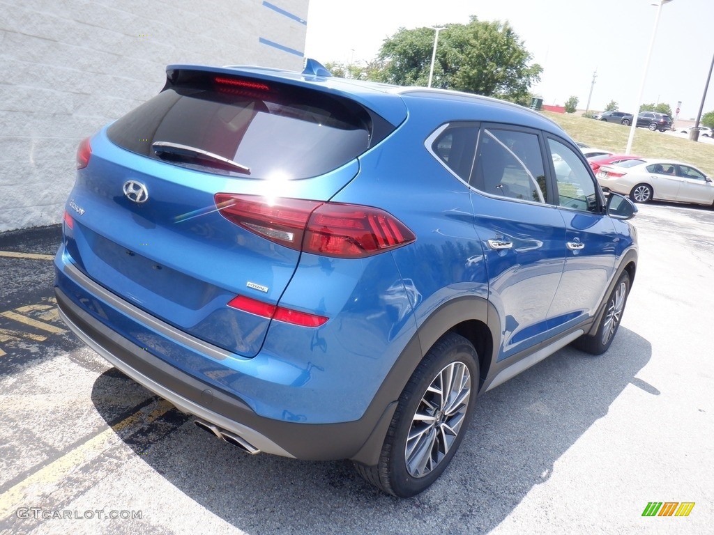 2020 Tucson Limited AWD - Aqua Blue / Black photo #8