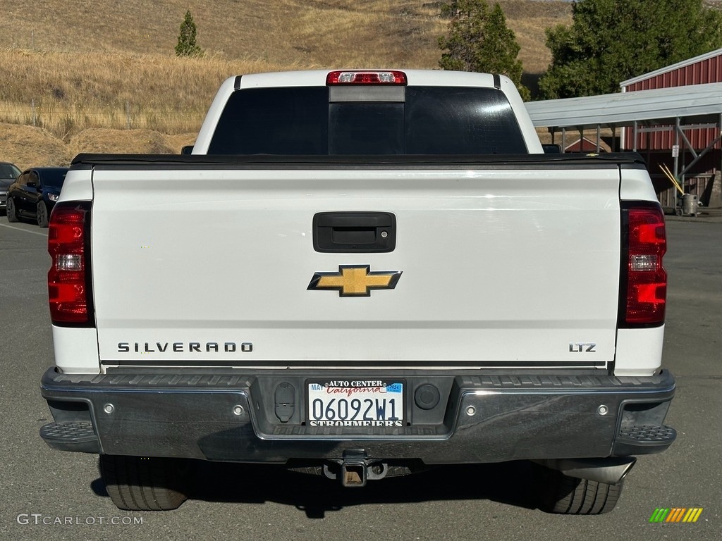Summit White 2015 Chevrolet Silverado 1500 LTZ Crew Cab 4x4 Exterior Photo #146383287