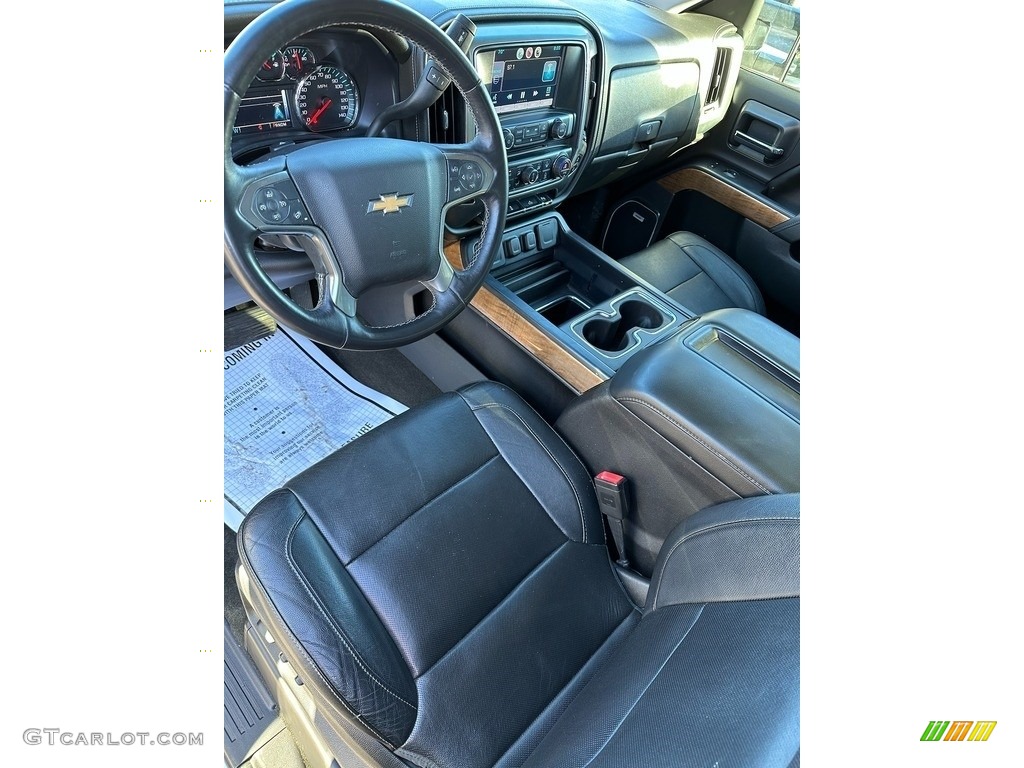 Jet Black Interior 2015 Chevrolet Silverado 1500 LTZ Crew Cab 4x4 Photo #146383394