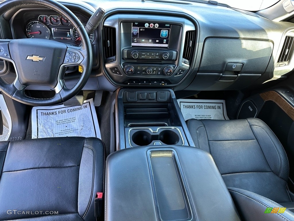 2015 Chevrolet Silverado 1500 LTZ Crew Cab 4x4 Jet Black Dashboard Photo #146383417