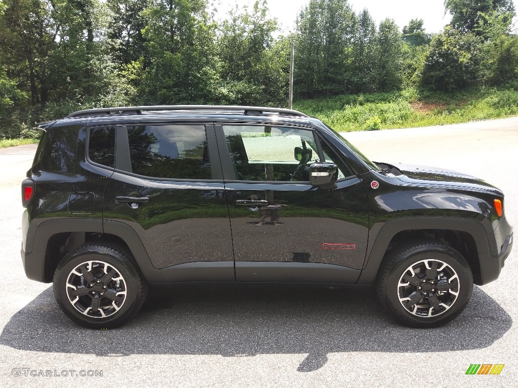 Black 2023 Jeep Renegade Trailhawk 4x4 Exterior Photo #146383562