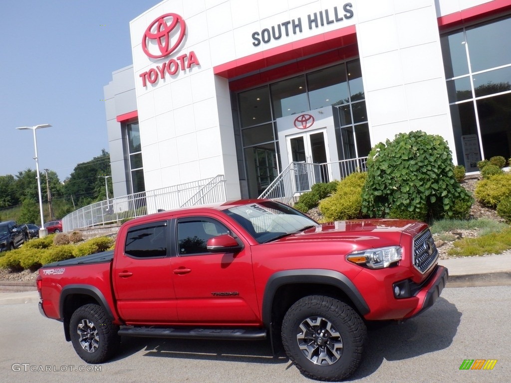 2019 Tacoma TRD Off-Road Double Cab 4x4 - Barcelona Red Metallic / Black photo #2