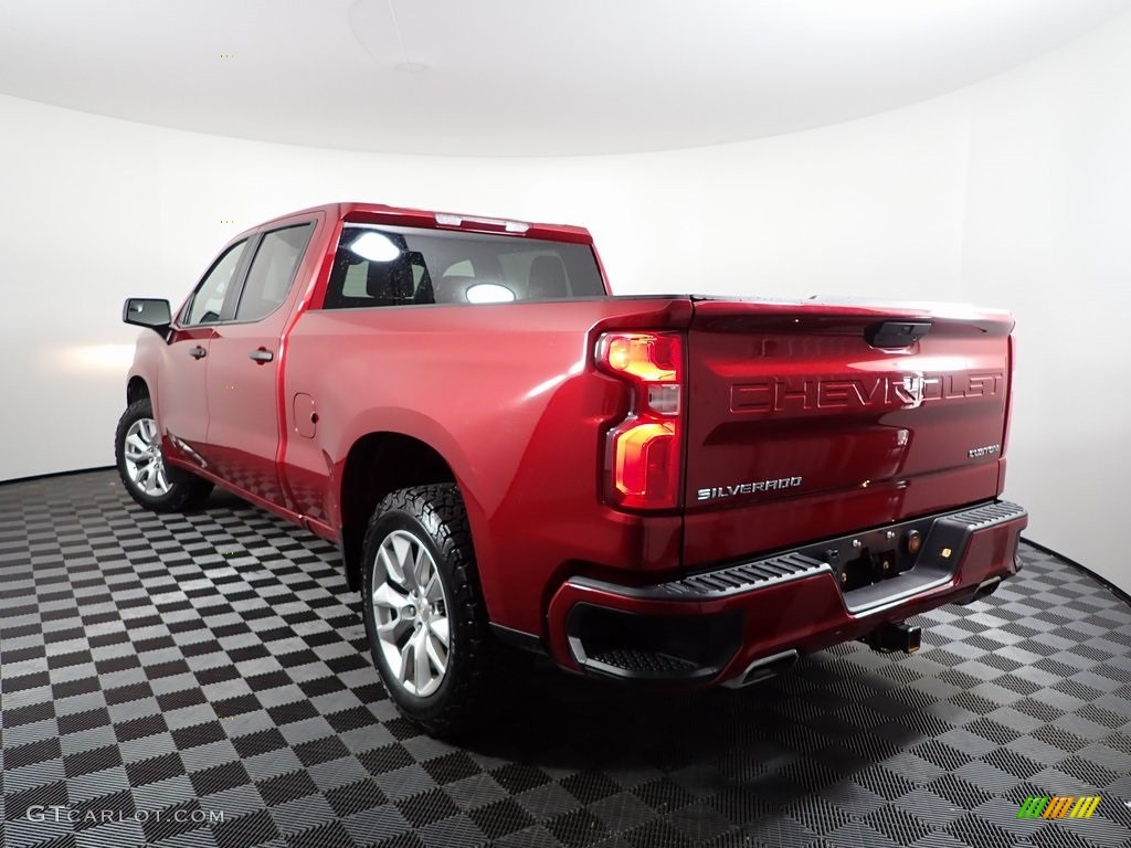 2021 Silverado 1500 Custom Crew Cab 4x4 - Red Hot / Jet Black photo #6