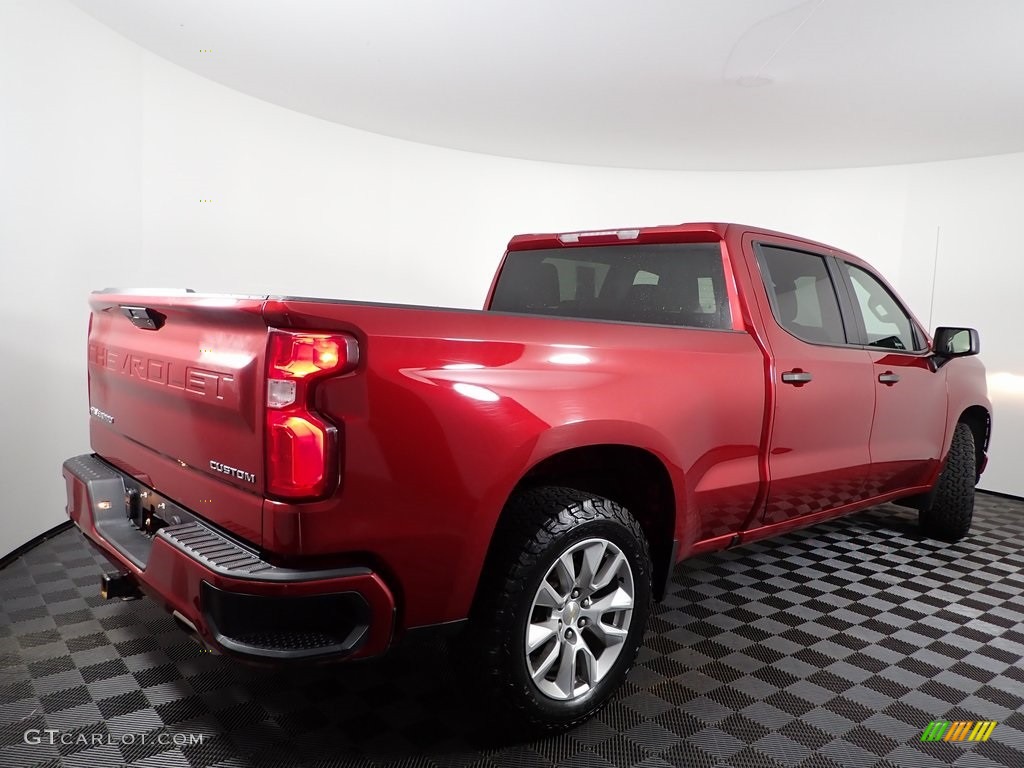 2021 Silverado 1500 Custom Crew Cab 4x4 - Red Hot / Jet Black photo #9