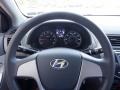 2016 Hyundai Accent Gray Interior Steering Wheel Photo