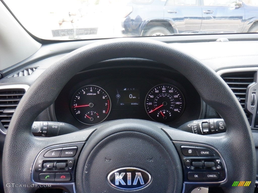 2017 Kia Sportage LX Black Steering Wheel Photo #146385088