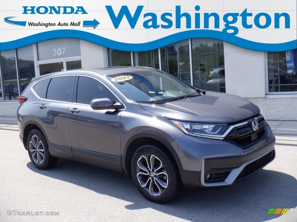 2021 CR-V EX-L AWD - Modern Steel Metallic / Black photo #1