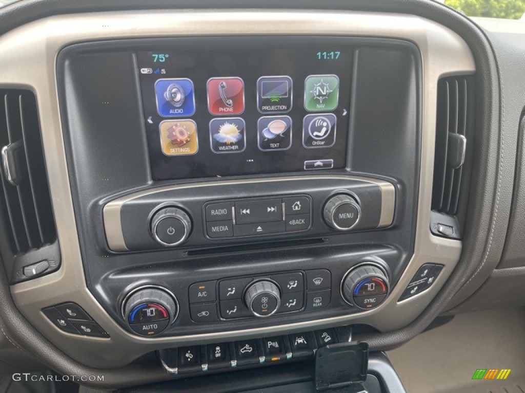 2017 Sierra 1500 Denali Crew Cab 4WD - White Frost Tricoat / Cocoa/­Dark Sand photo #2