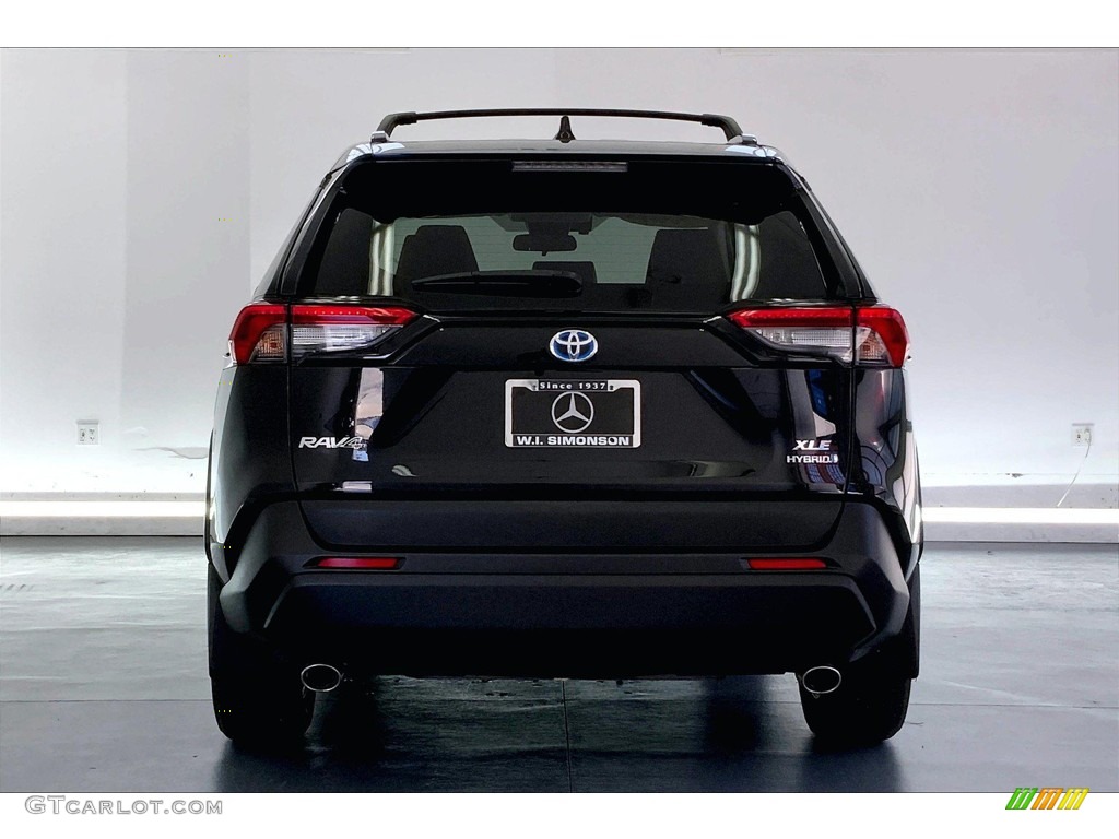 2020 RAV4 XLE AWD Hybrid - Midnight Black Metallic / Nutmeg photo #3