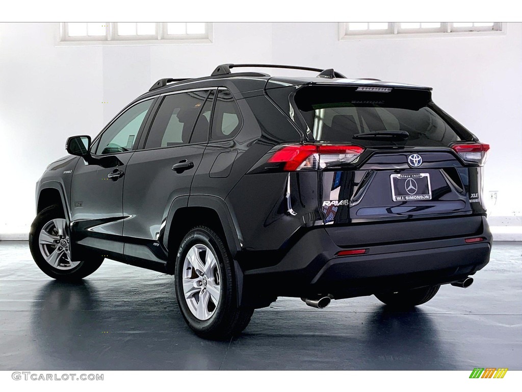 2020 RAV4 XLE AWD Hybrid - Midnight Black Metallic / Nutmeg photo #10
