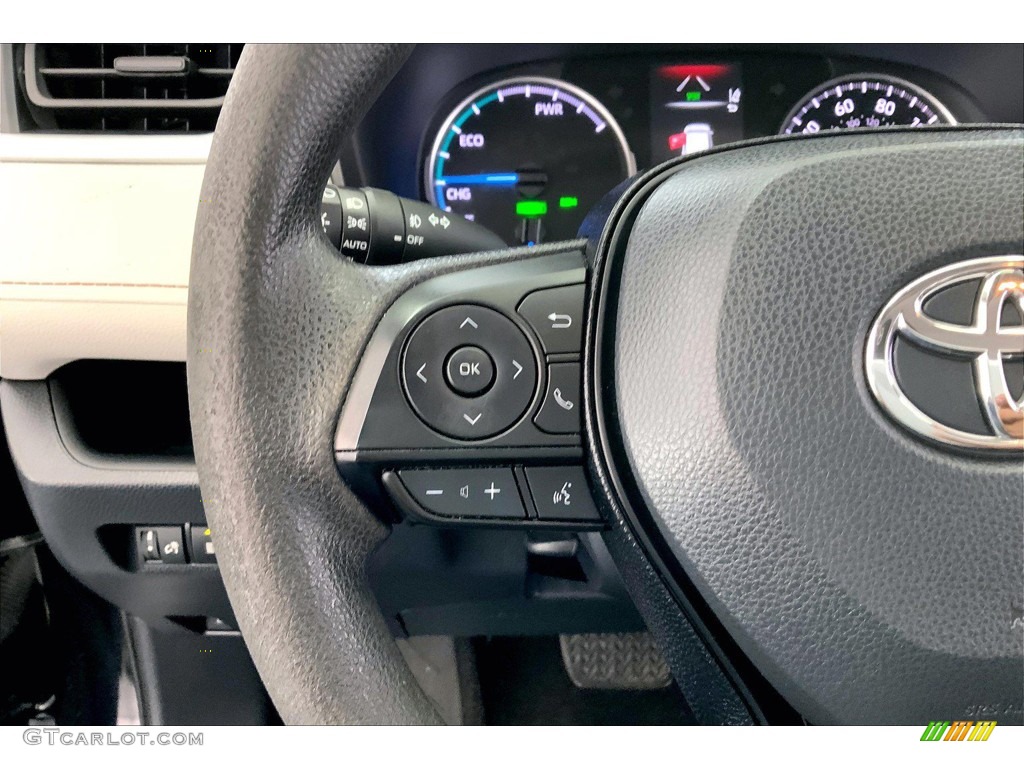 2020 Toyota RAV4 XLE AWD Hybrid Nutmeg Steering Wheel Photo #146385877