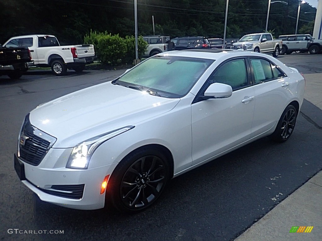 Crystal White Tricoat 2017 Cadillac ATS Luxury AWD Exterior Photo #146386779