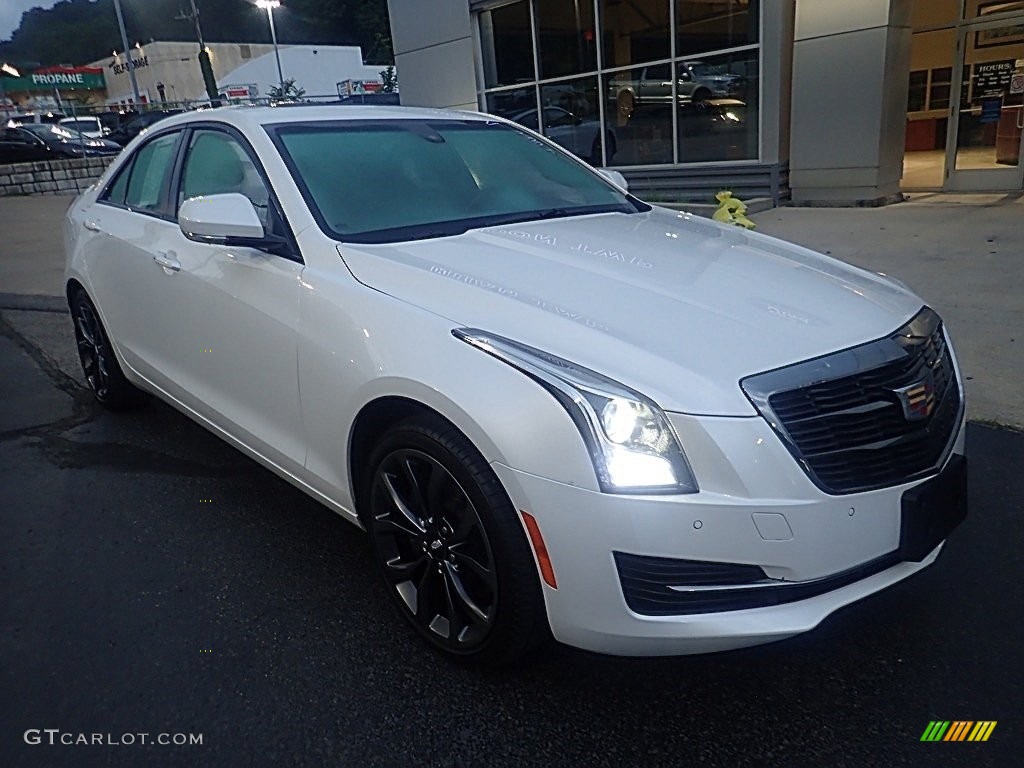 Crystal White Tricoat 2017 Cadillac ATS Luxury AWD Exterior Photo #146386818