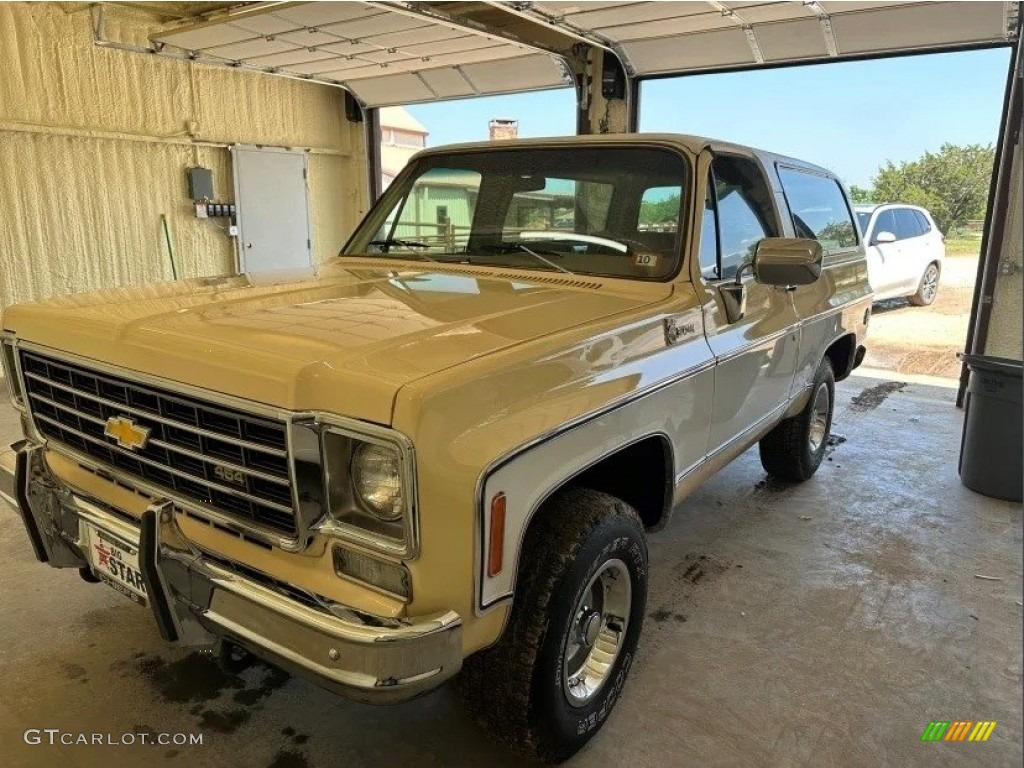 Santa Fe Tan 1975 Chevrolet Blazer K10 Cheyenne 4x4 Exterior Photo #146387220