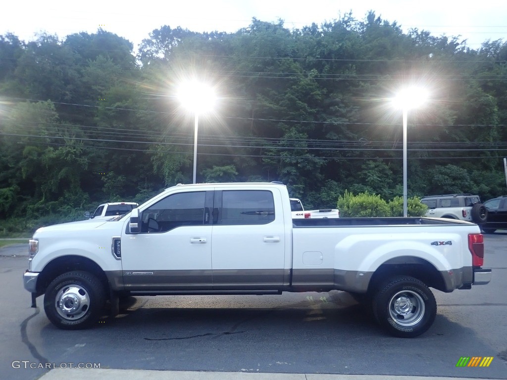 2022 F350 Super Duty Lariat Crew Cab 4x4 - Oxford White / Black Onyx photo #5