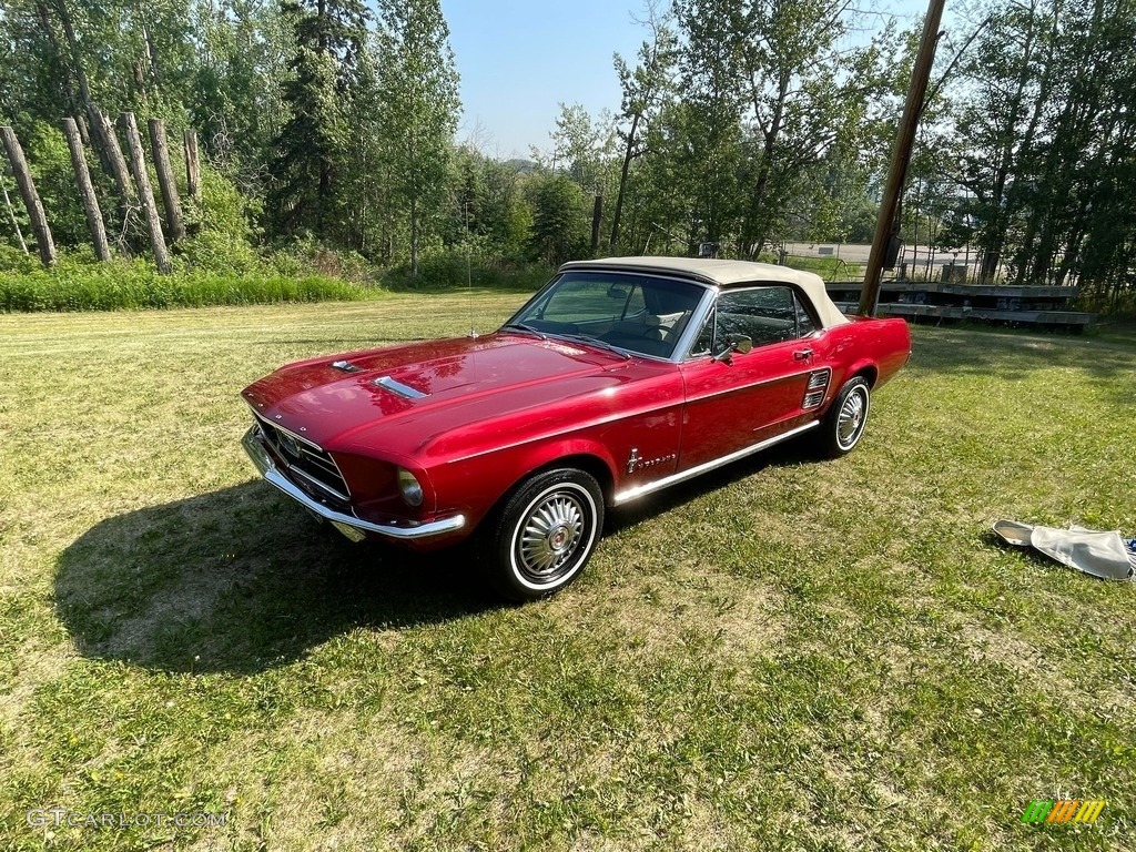 Candyapple Red 1967 Ford Mustang Convertible Exterior Photo #146388475