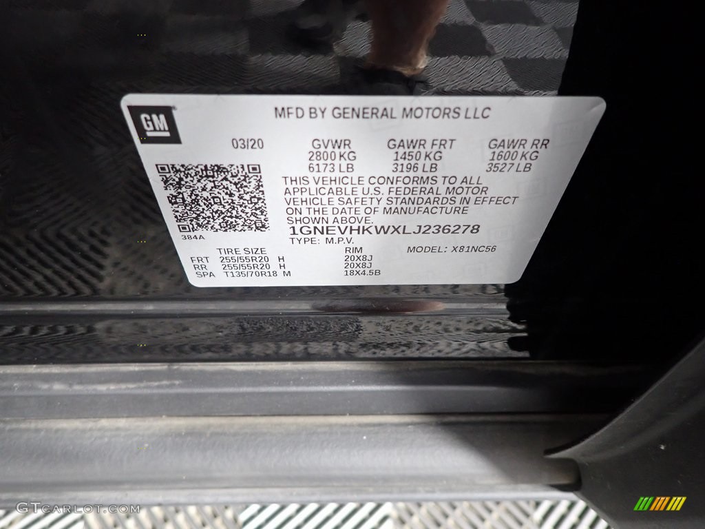 2020 Traverse LT AWD - Mosaic Black Metallic / Jet Black photo #37
