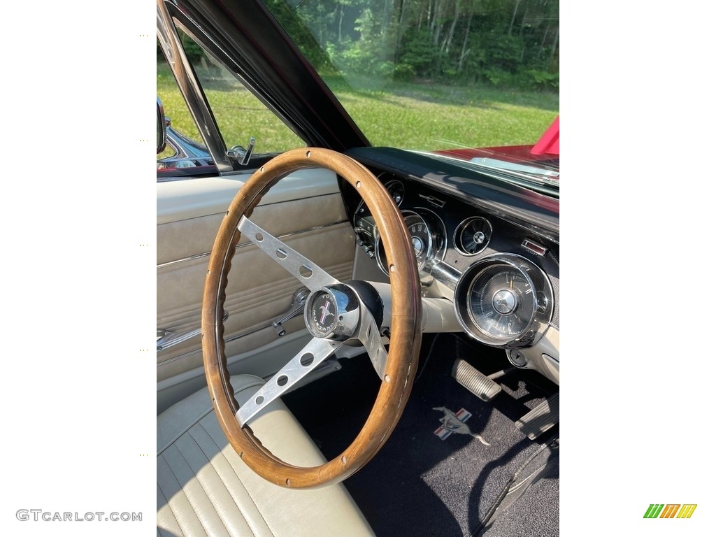 1967 Ford Mustang Convertible White Steering Wheel Photo #146388696