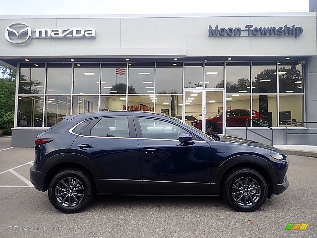 2023 CX-30 S AWD - Deep Crystal Blue Mica / Black photo #1