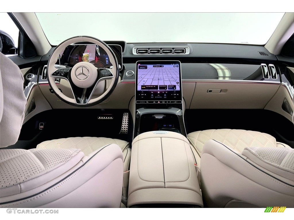 2023 Mercedes-Benz S 580 4Matic Sedan Macchiato/Magma Grey Dashboard Photo #146390411