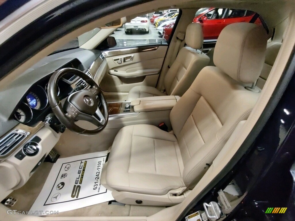 2014 E 350 4Matic Sport Sedan - Lunar Blue Metallic / Silk Beige/Espresso Brown photo #6