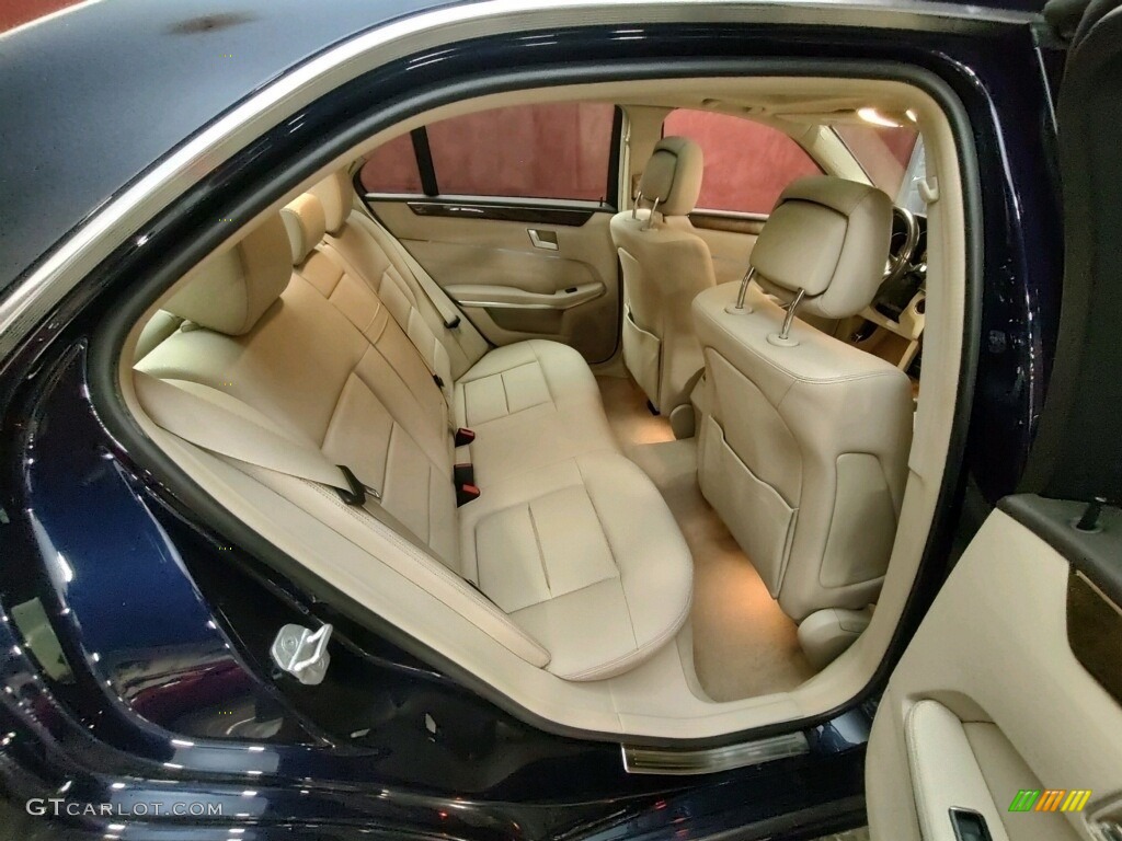 2014 E 350 4Matic Sport Sedan - Lunar Blue Metallic / Silk Beige/Espresso Brown photo #9