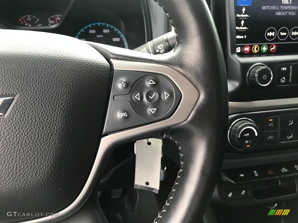 2021 Chevrolet Colorado Z71 Crew Cab 4x4 Jet Black/­Dark Ash Steering Wheel Photo #146391122