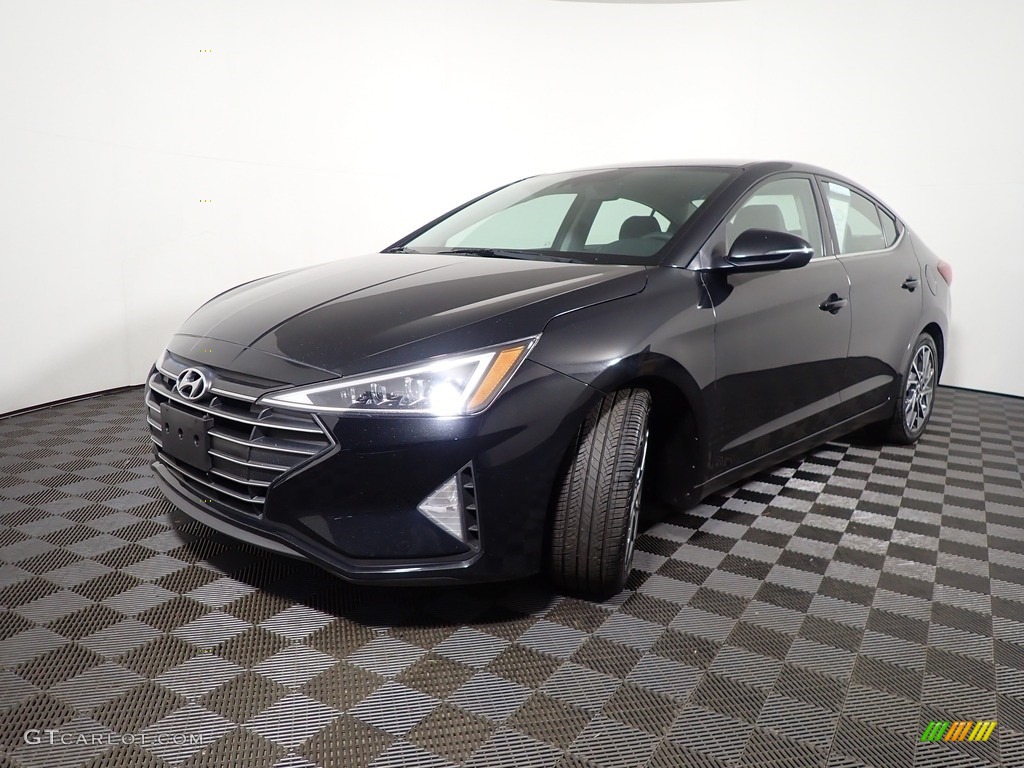 2020 Elantra Limited - Phantom Black / Black photo #7