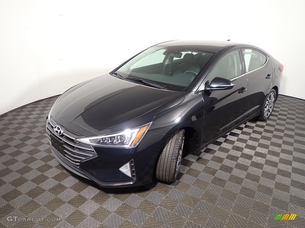 2020 Elantra Limited - Phantom Black / Black photo #8