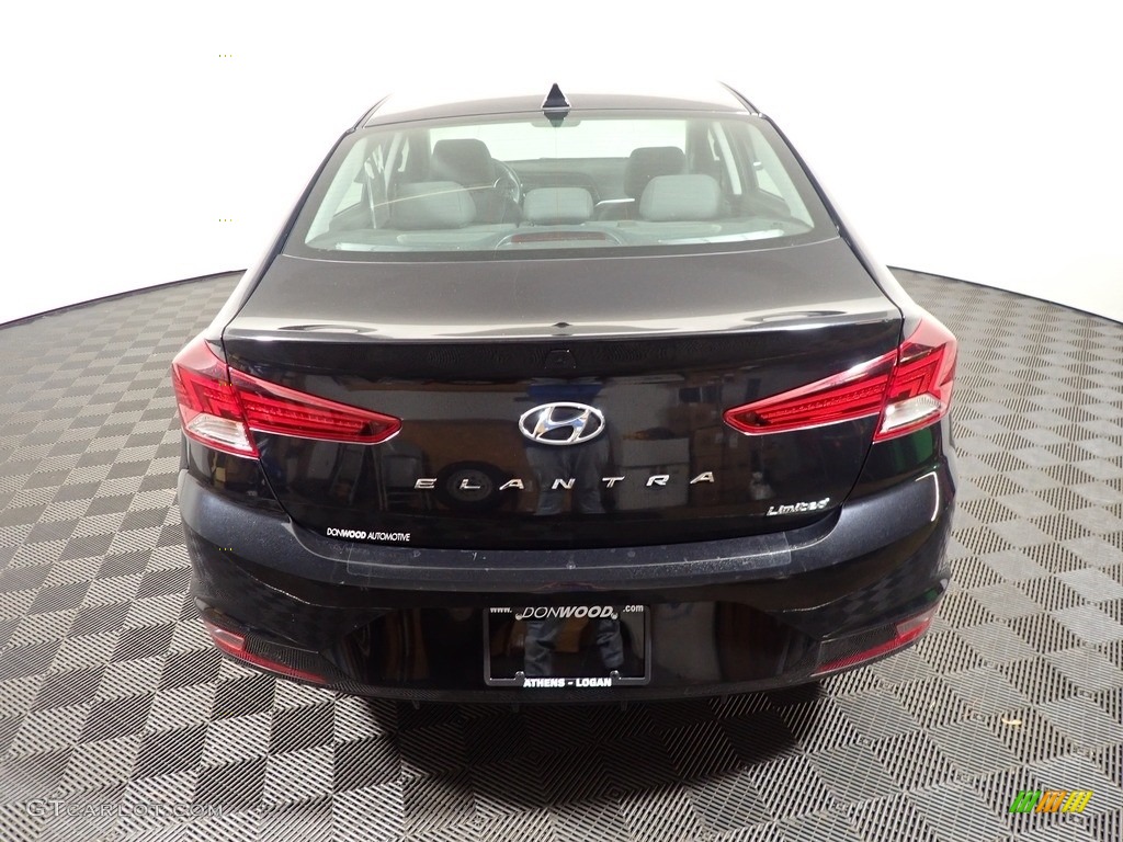 2020 Elantra Limited - Phantom Black / Black photo #11