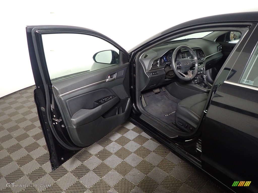 2020 Elantra Limited - Phantom Black / Black photo #16