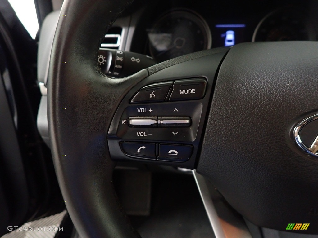 2020 Elantra Limited - Phantom Black / Black photo #24