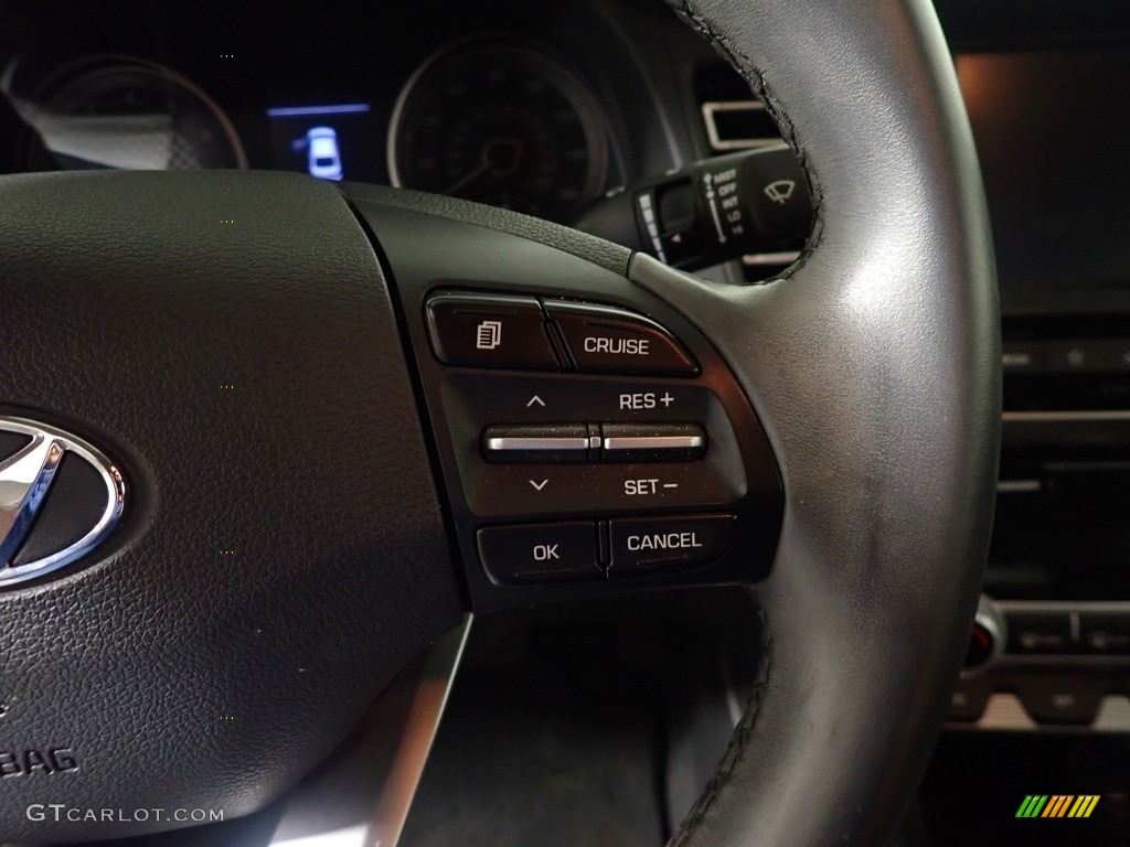 2020 Elantra Limited - Phantom Black / Black photo #25