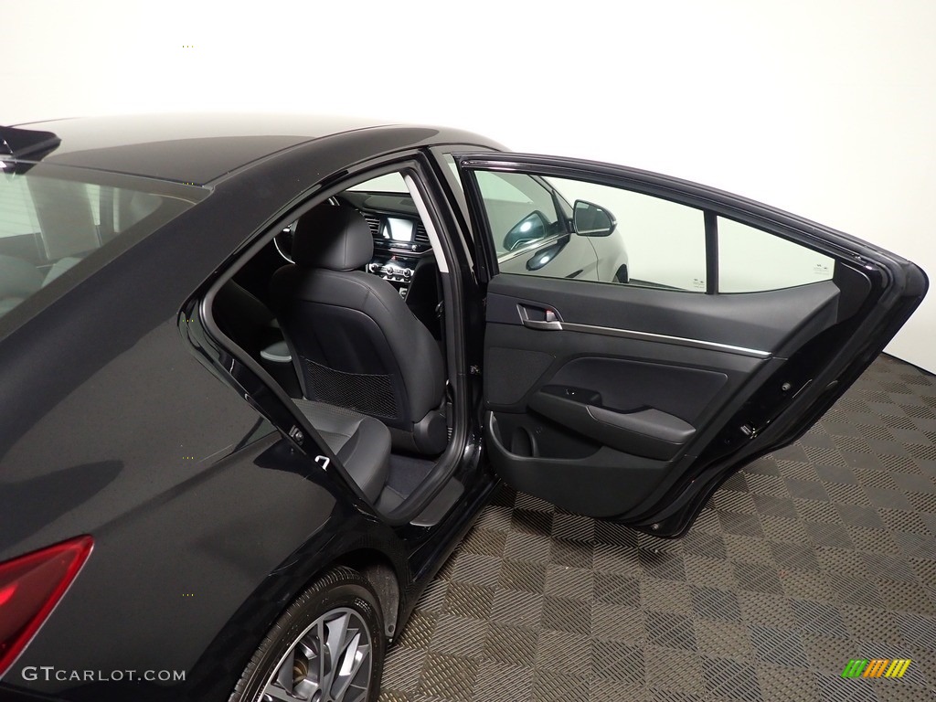 2020 Elantra Limited - Phantom Black / Black photo #31