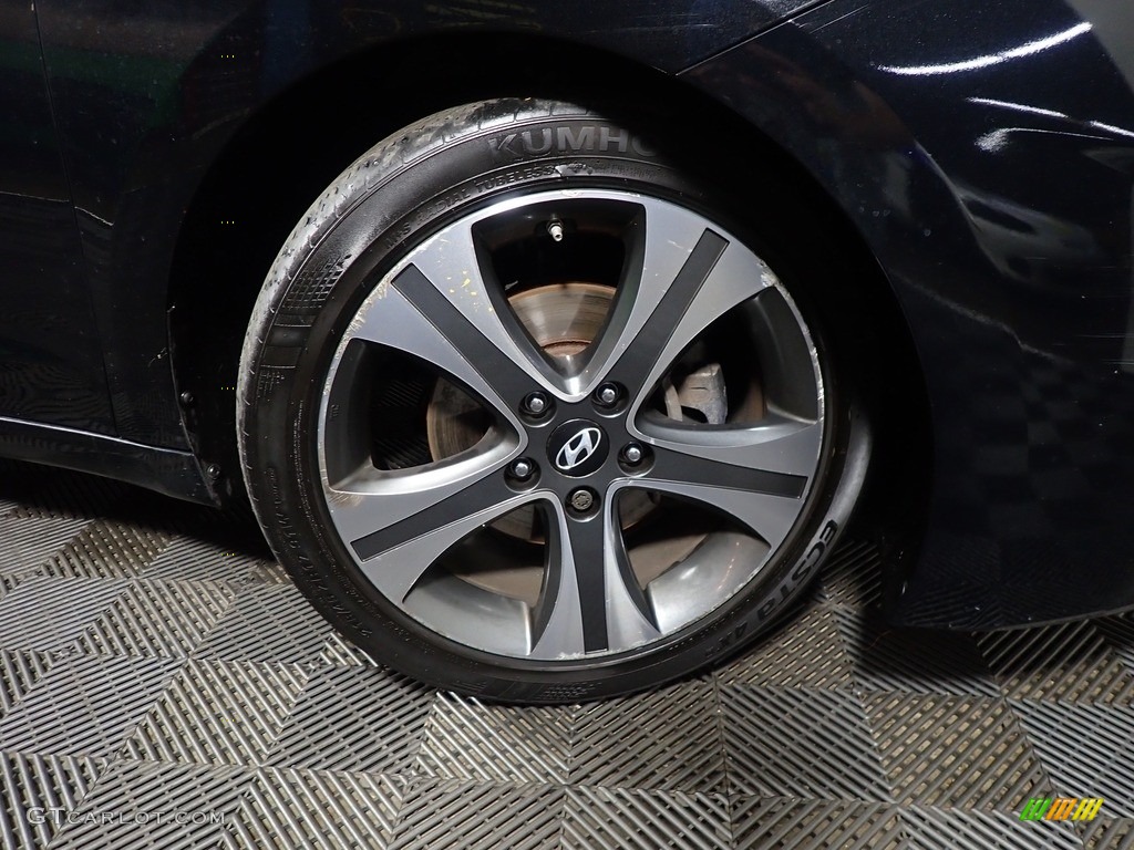 2020 Elantra Limited - Phantom Black / Black photo #36