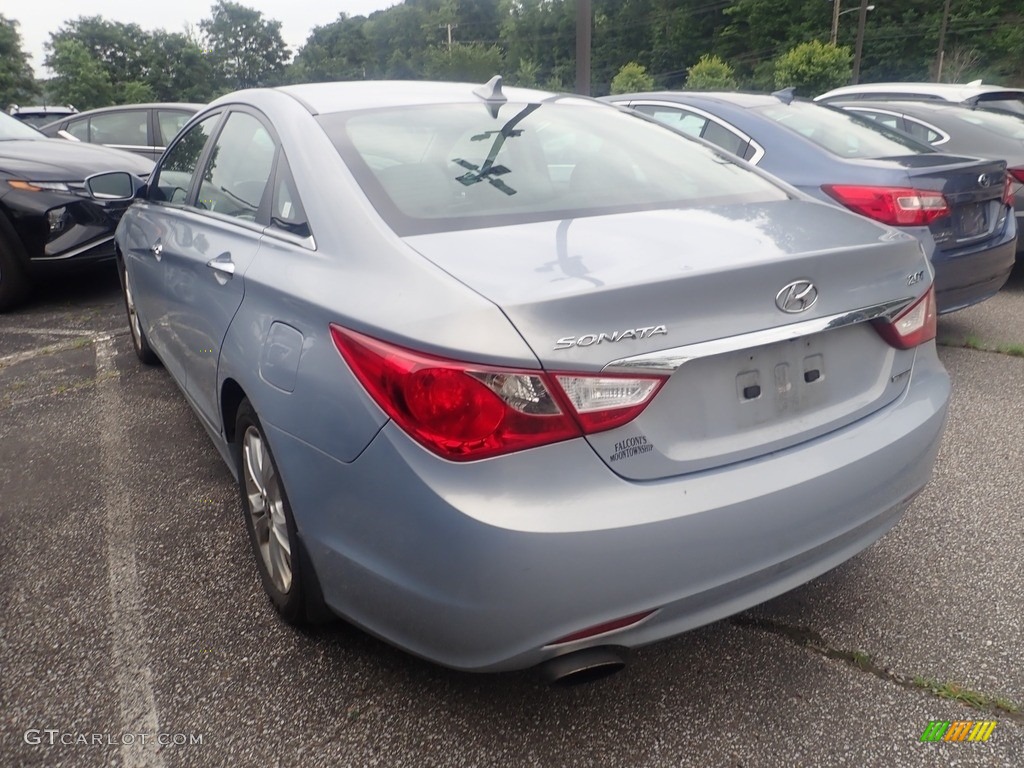 2011 Sonata Limited 2.0T - Blue Sky Metallic / Gray photo #2