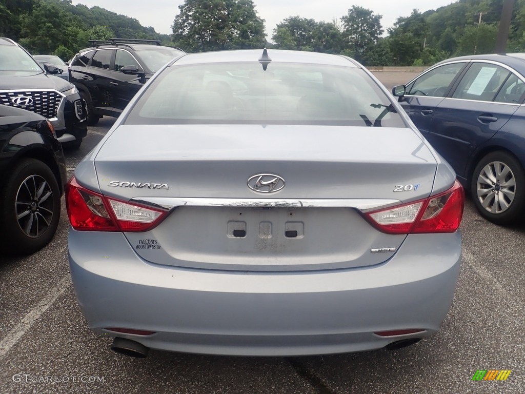2011 Sonata Limited 2.0T - Blue Sky Metallic / Gray photo #3