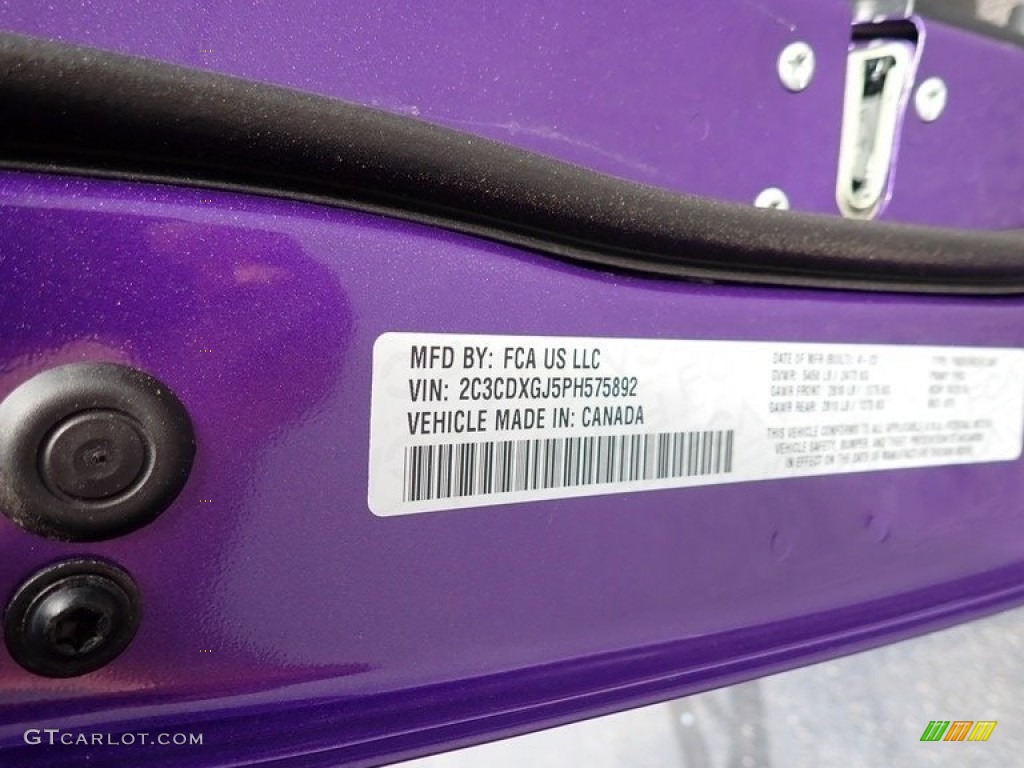 2023 Charger Scat Pack Daytona 392 - Plum Crazy Pearl / Black photo #15