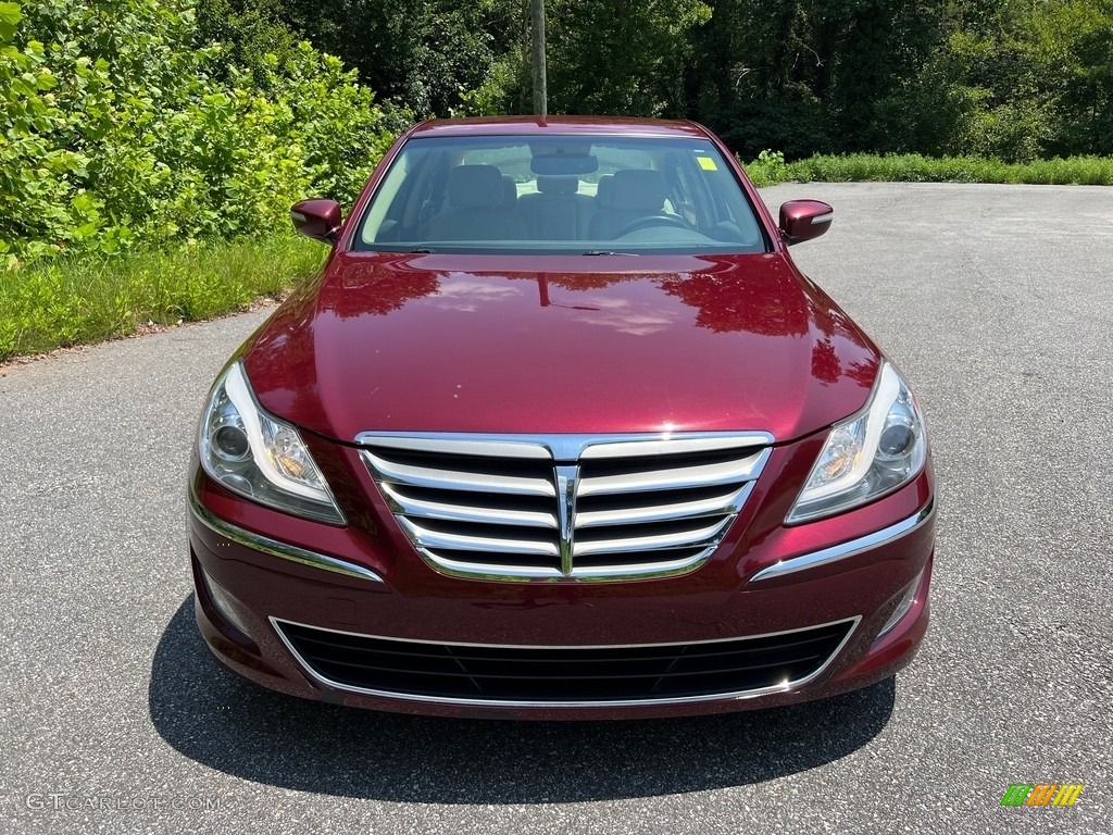 Cabernet Red Pearl 2013 Hyundai Genesis 3.8 Sedan Exterior Photo #146393072