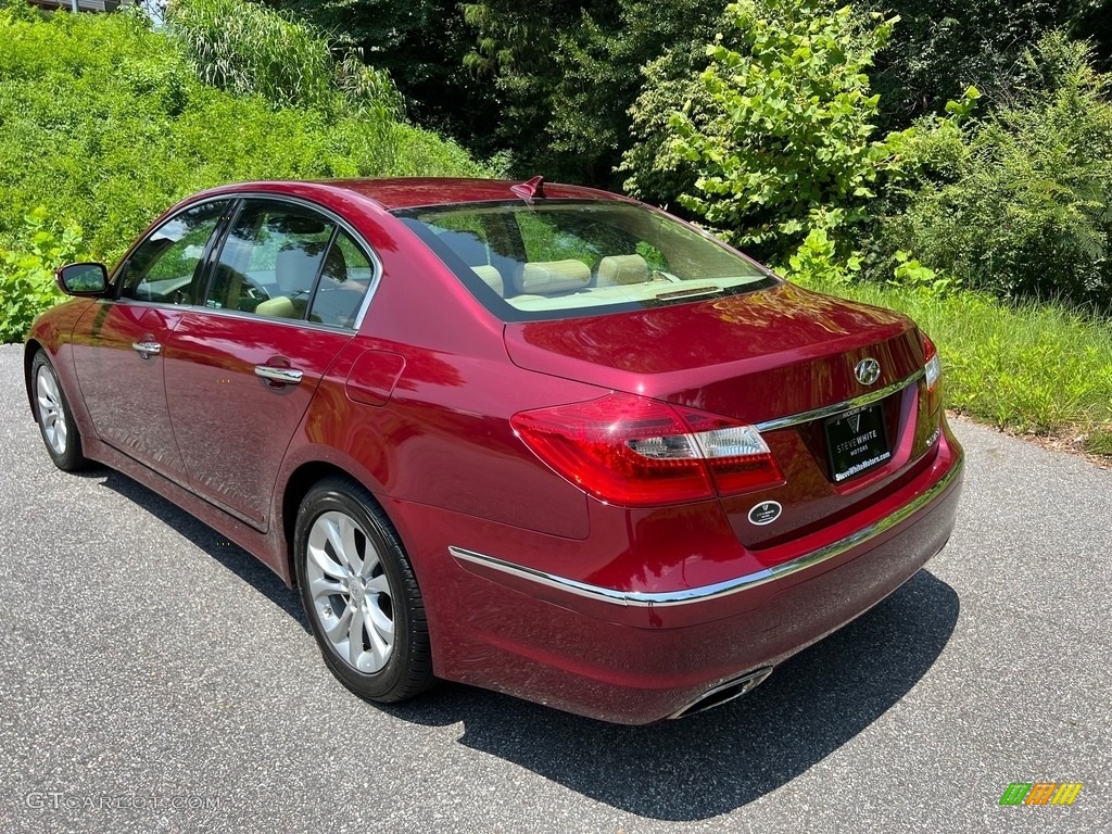 Cabernet Red Pearl 2013 Hyundai Genesis 3.8 Sedan Exterior Photo #146393219