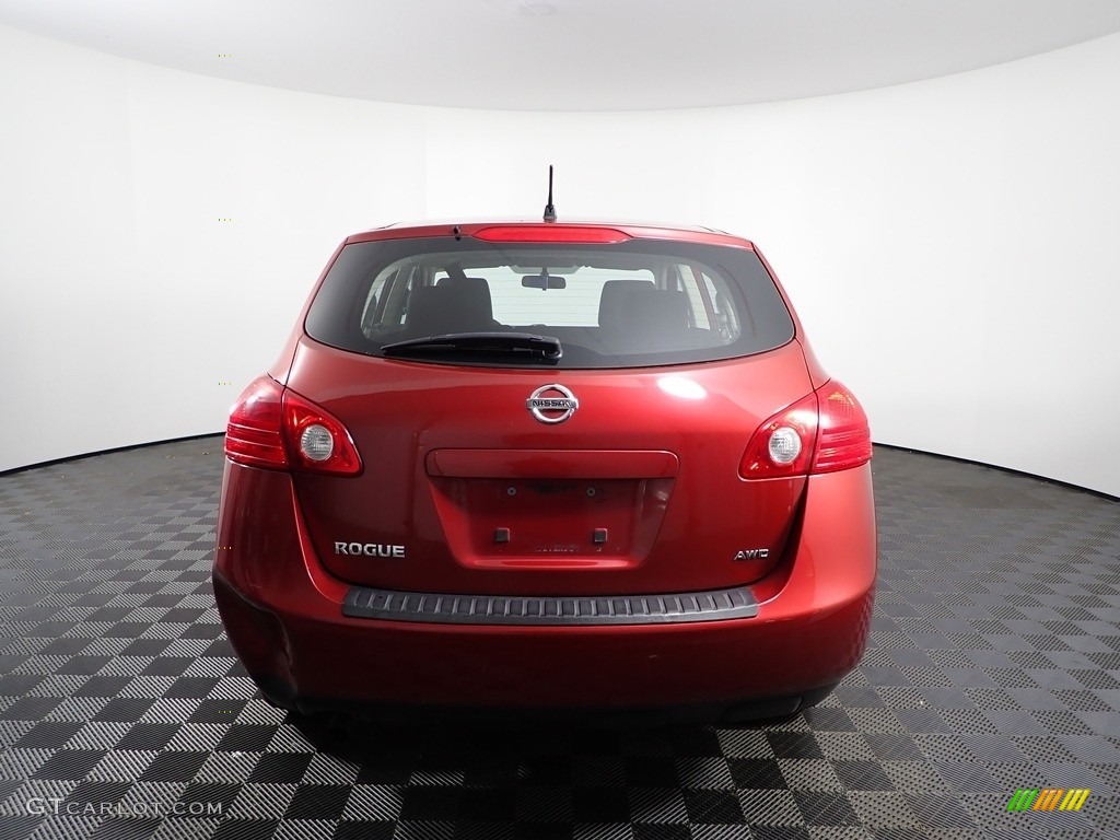 2010 Rogue S AWD - Venom Red / Black photo #5