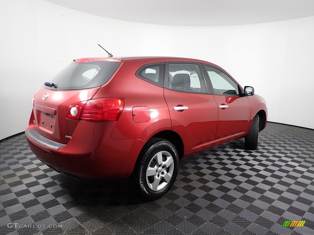 2010 Rogue S AWD - Venom Red / Black photo #8
