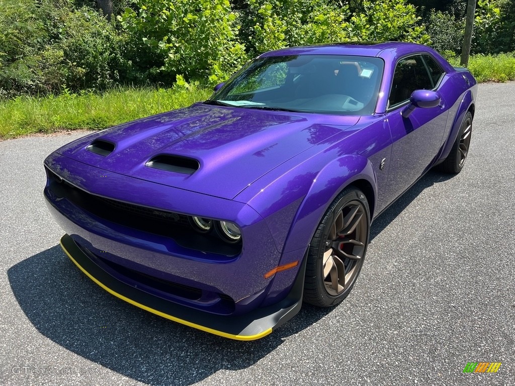 2023 Challenger SRT Hellcat JailBreak Widebody - Plum Crazy Pearl / Sepia/Black photo #2