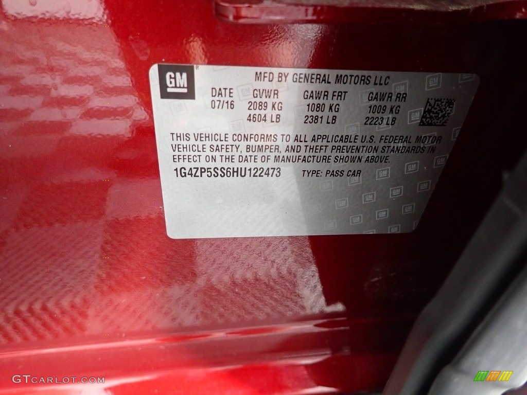 2017 LaCrosse Essence - Crimson Red Tintcoat / Light Neutral photo #33