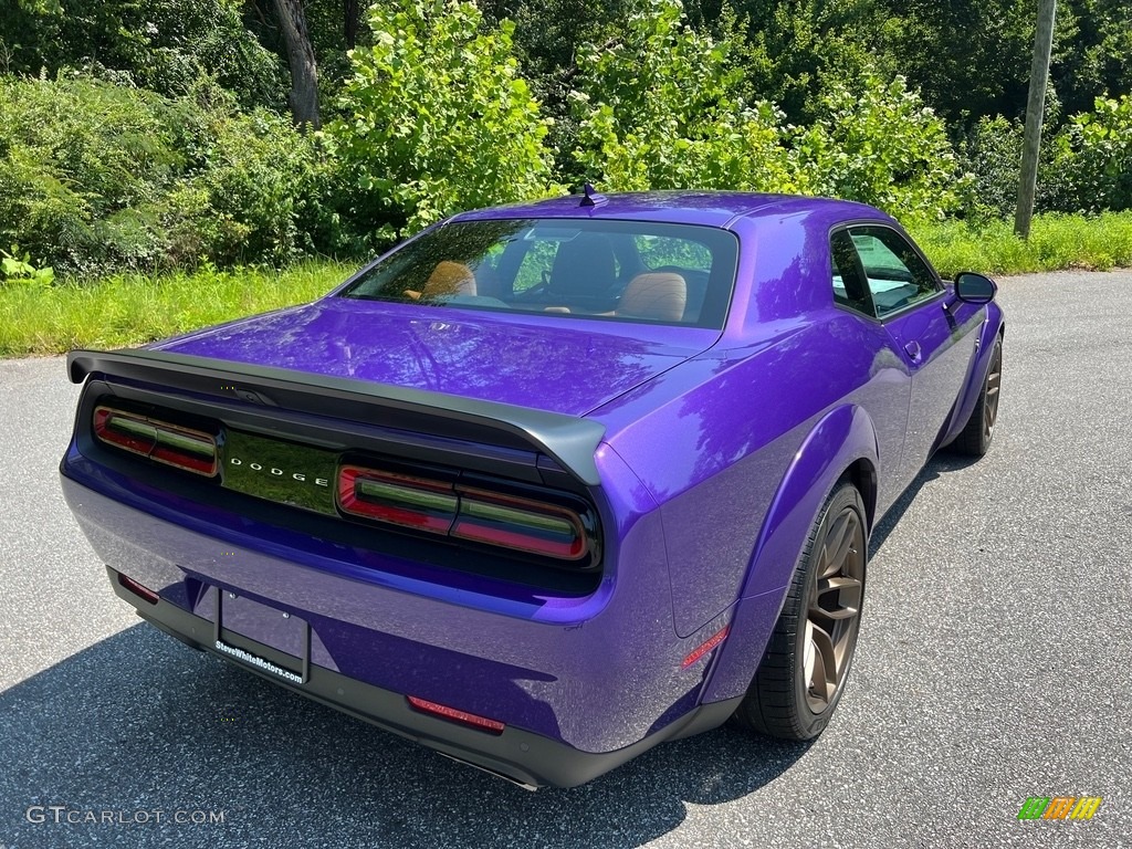 2023 Challenger SRT Hellcat JailBreak Widebody - Plum Crazy Pearl / Sepia/Black photo #6