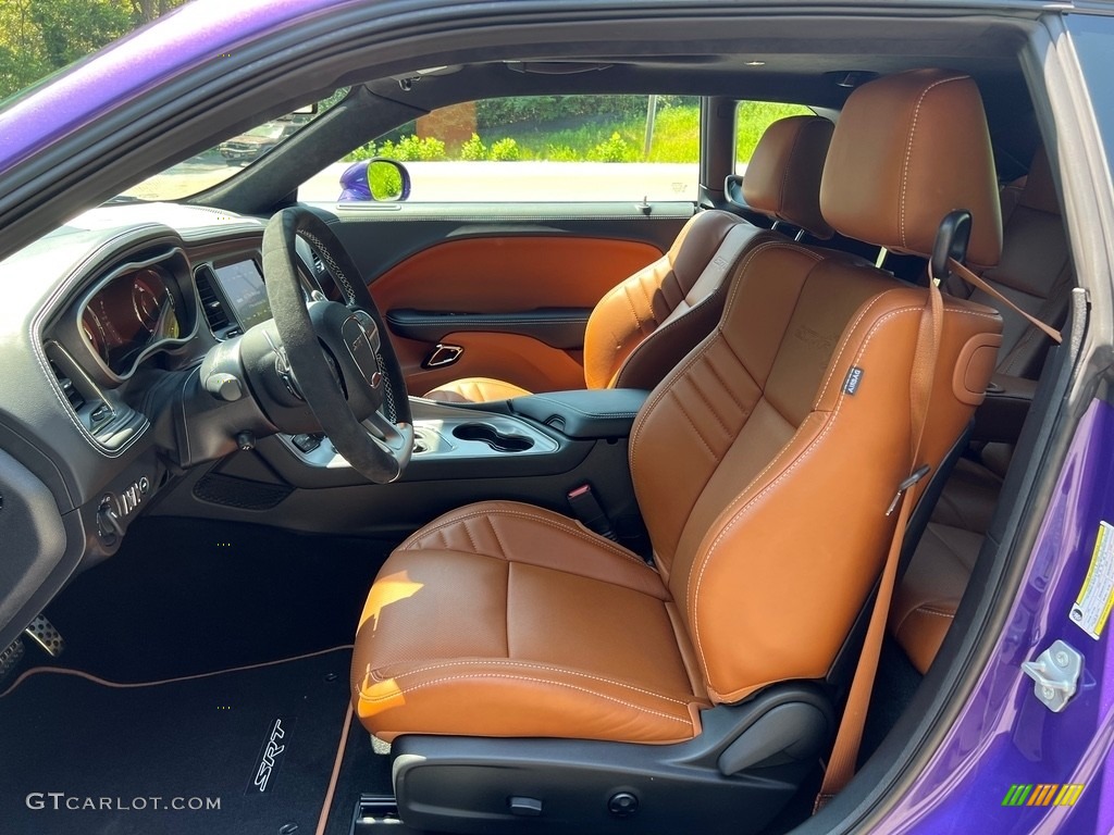 Sepia/Black Interior 2023 Dodge Challenger SRT Hellcat JailBreak Widebody Photo #146393933