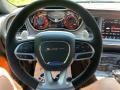 Sepia/Black 2023 Dodge Challenger SRT Hellcat JailBreak Widebody Steering Wheel